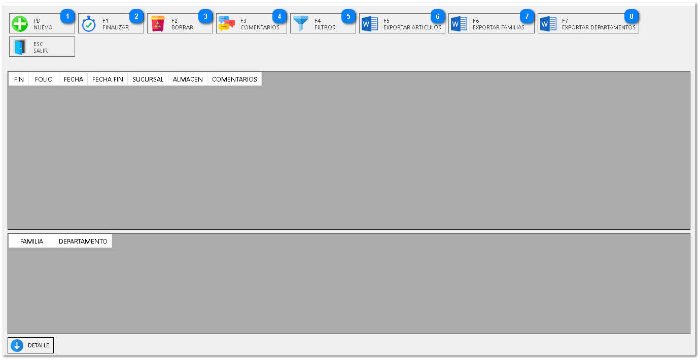 7.5. ALMACÉN RESPALDAR EXISTENCIA