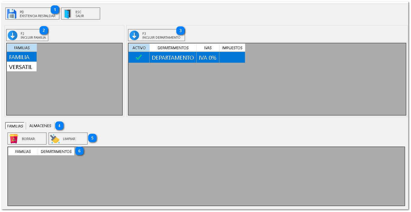 7.5. ALMACÉN RESPALDAR EXISTENCIA