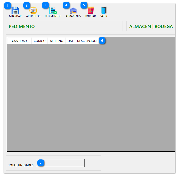 2.9. CAPTURAR PEDIMENTOS