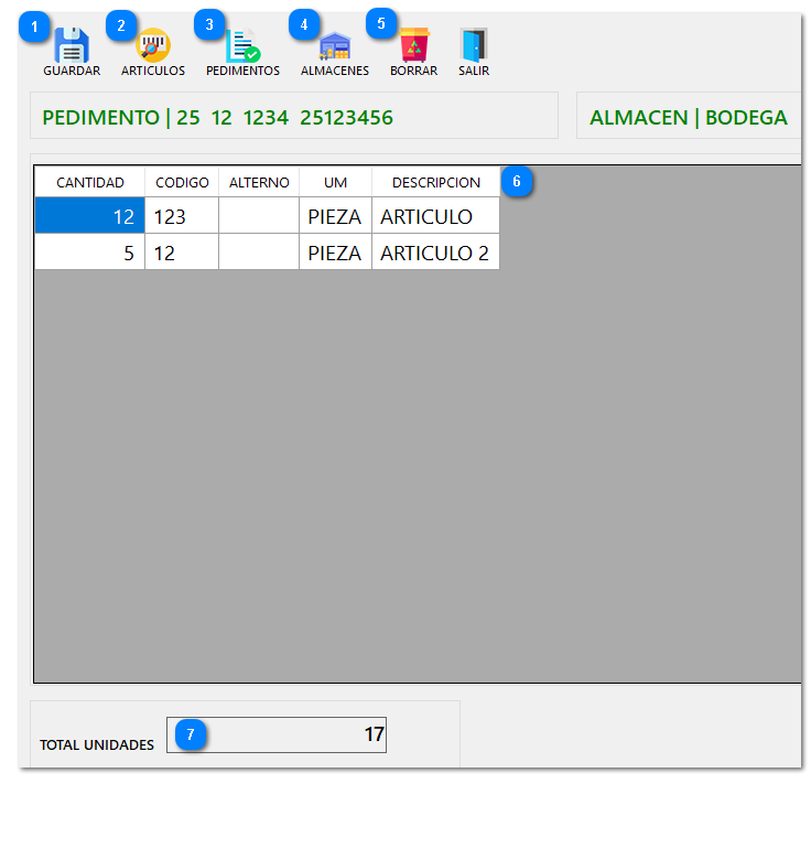 2.9. CAPTURAR PEDIMENTOS