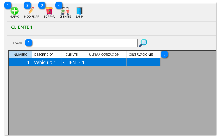 6.8. CLIENTES VEHÍCULOS
