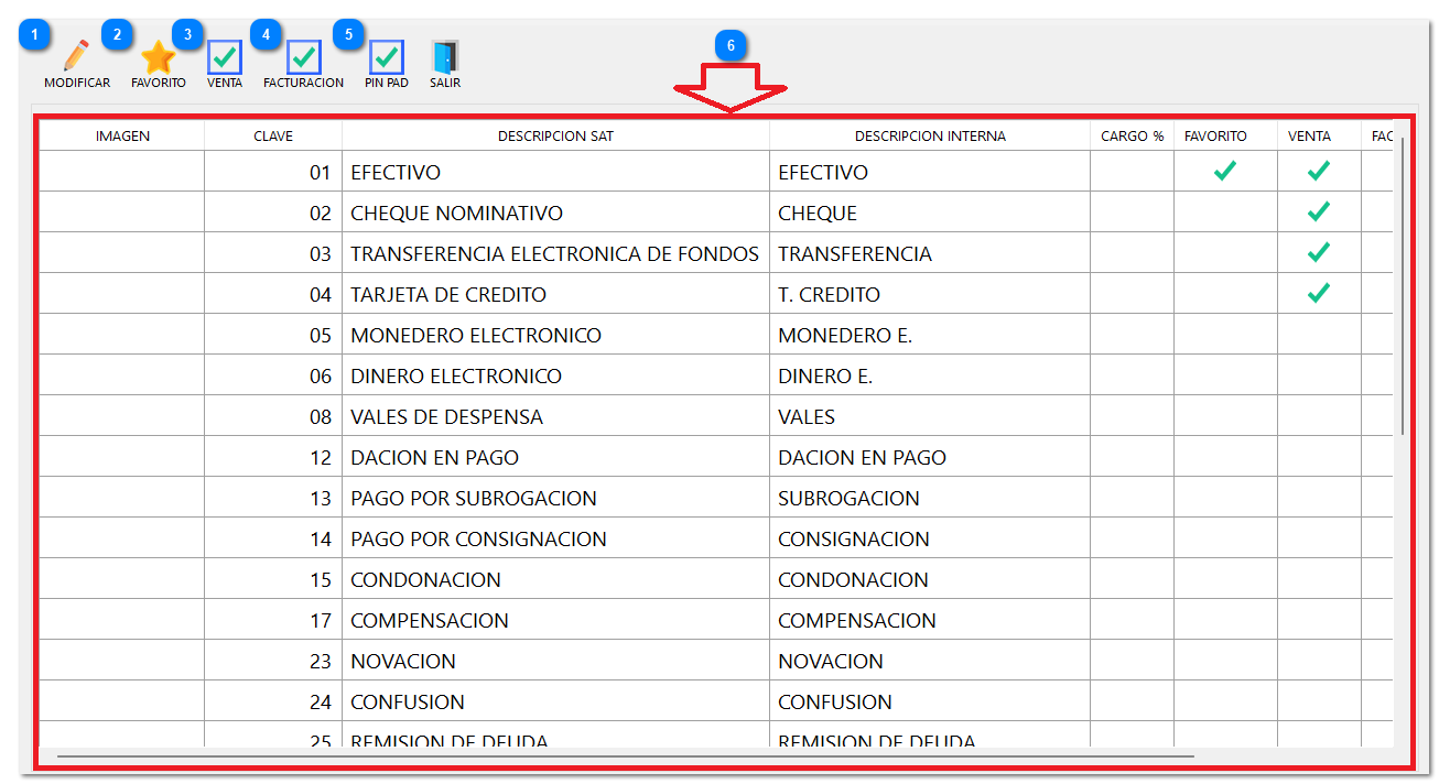 10.1.13. FORMAS DE PAGO