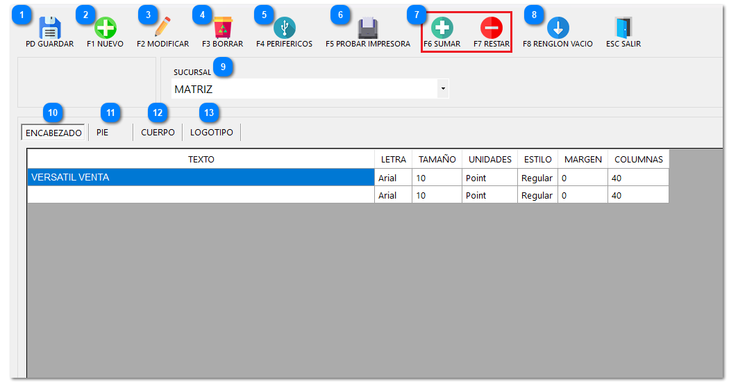 10.6. FORMATO DE RECIBOS