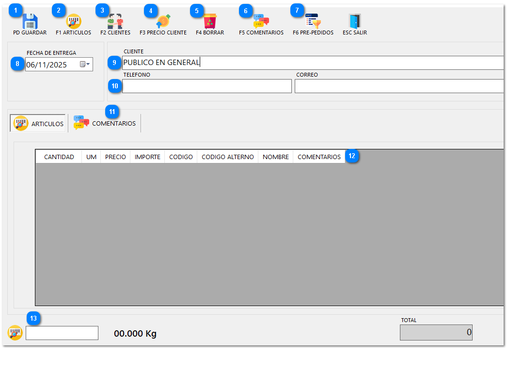 6.2. PEDIDOS DE CLIENTES BÁSICO