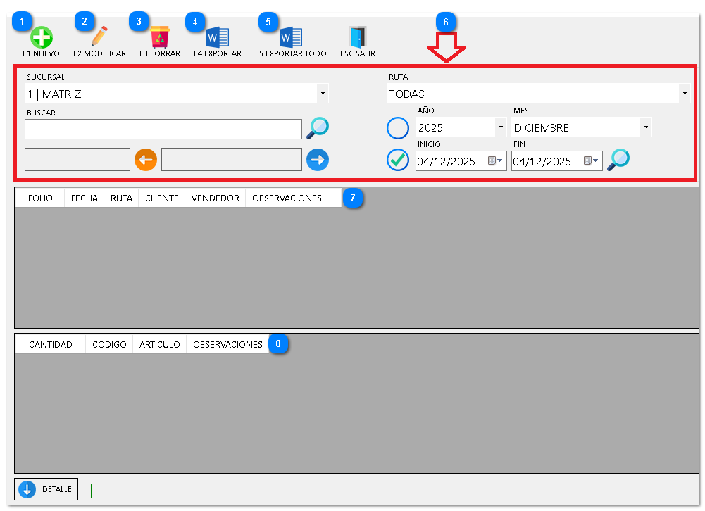 7.7. PEDIDOS PENDIENTES