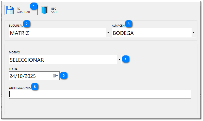 2.15. PRE-INVENTARIOS