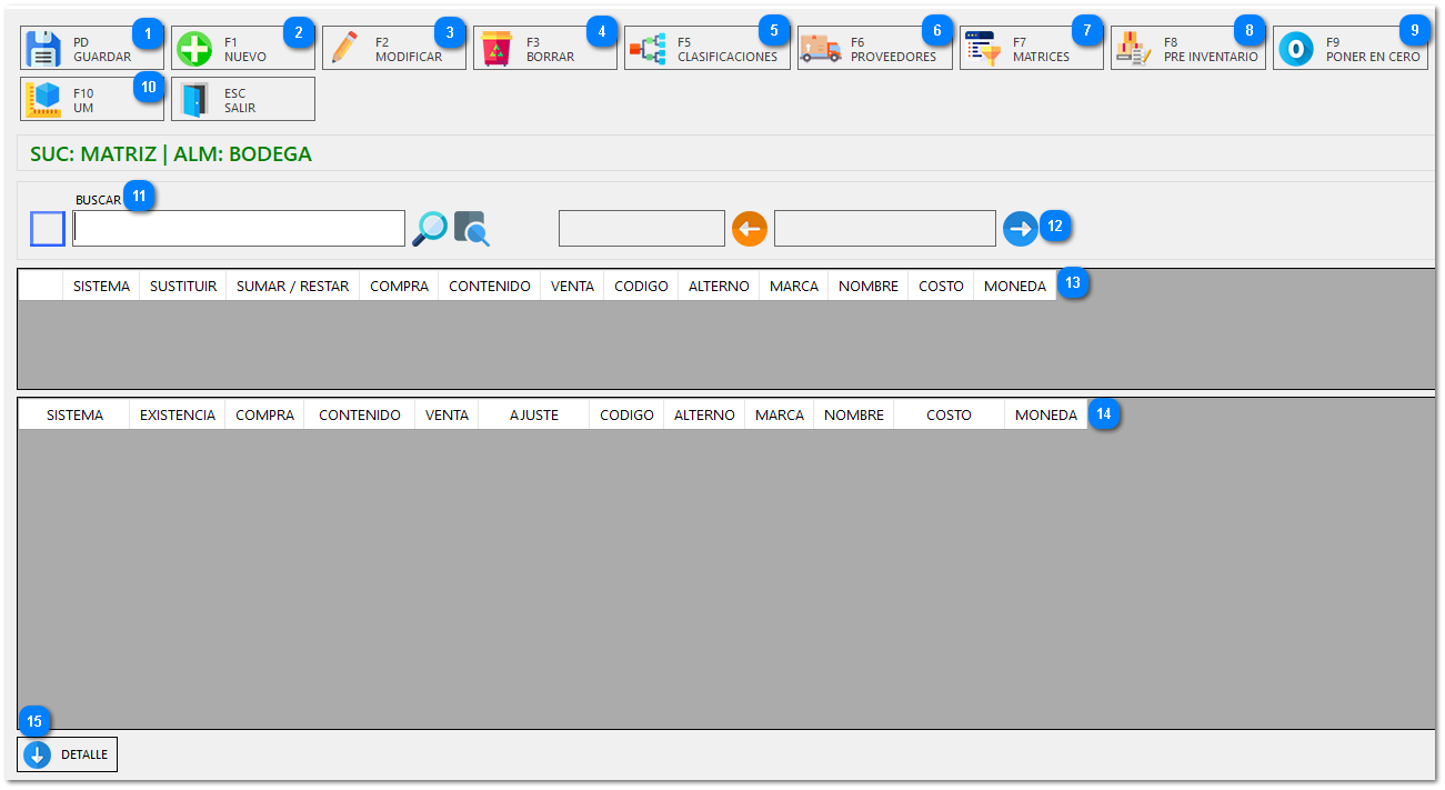 2.15. PRE-INVENTARIOS