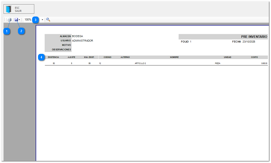 2.15. PRE-INVENTARIOS