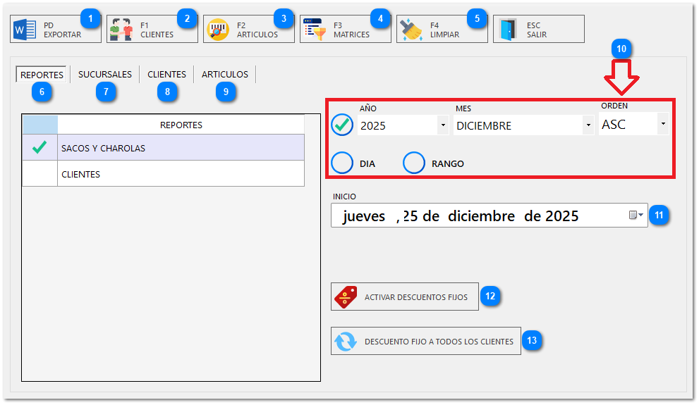 9.1.7. REPORTES ESPECIALES
