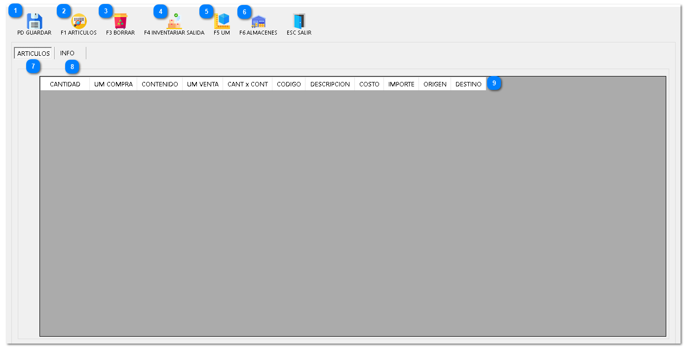 7.10. SALIDA RÁPIDA