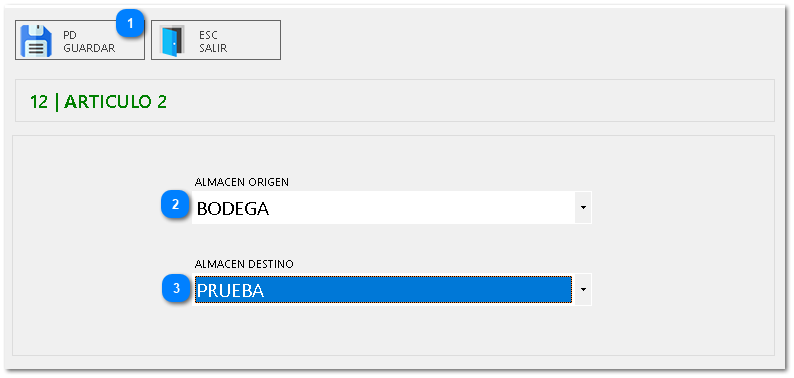 7.10. SALIDA RÁPIDA