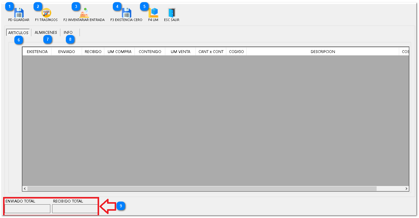 7.8. TRASPASOS ENTRADAS