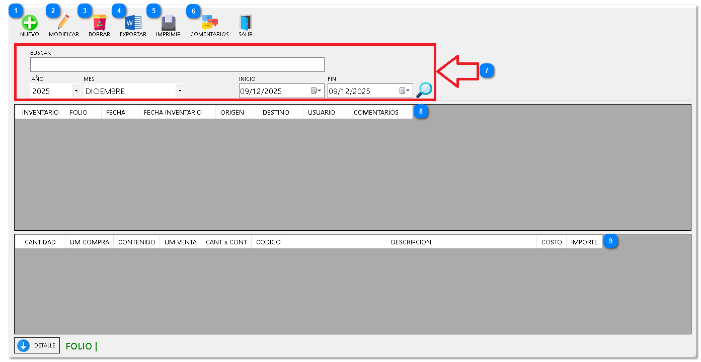 7.9. TRASPASOS SALIDAS