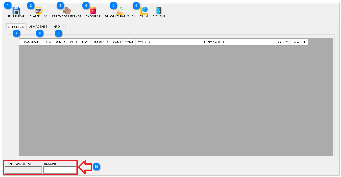 7.9. TRASPASOS SALIDAS
